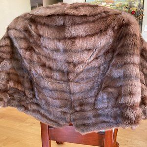 1950's Fashion Cownie Mink Fur Shoulder Stole
